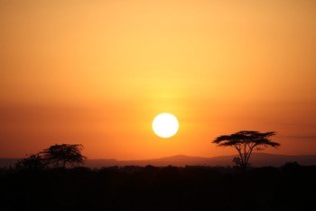 Sun rise in Kenya